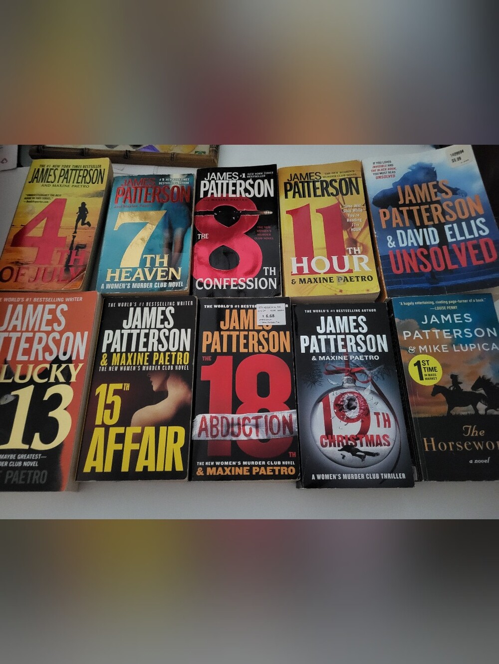 James Patterson Bundle Of 10 Womens Murder Club